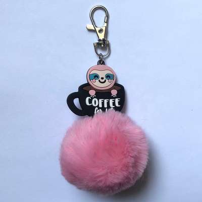 Wholesaler Sloth Pom Pom Keychain Keyring