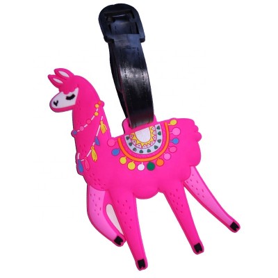 Wholesaler Colorful Soft PVC Rubber Llama Luggage Tag