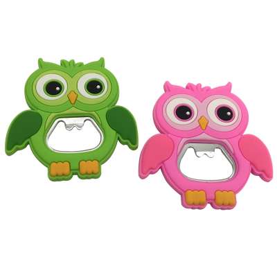 New Arrivals Magnetic Soft PVC Owl Bottle Opener